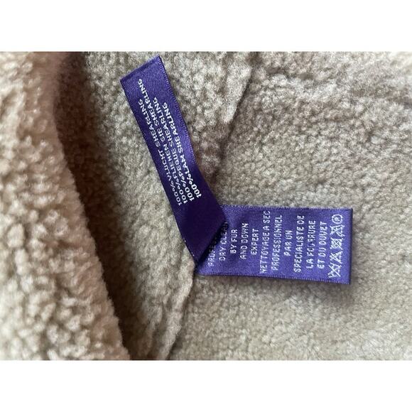 Ralph Lauren Collection Purple Label Cropped Shearling Vest Leather Runway Top - Picture 13 of 16